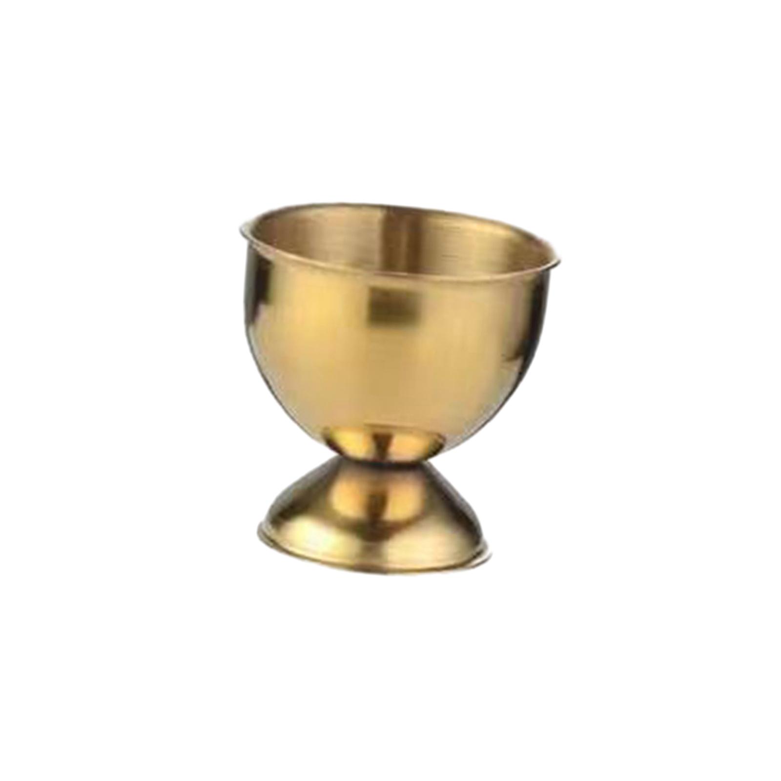 

Sleek Stainless Steel Egg Cup Set - Modern Holder for Boiled Eggs 2 Pcs