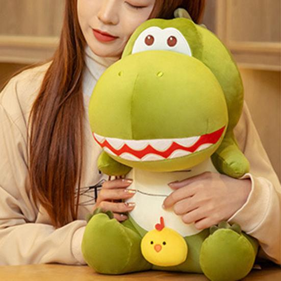 35/45cm Ornament cu Aspect Elegant și Vivid Atingere Confortabilă Ochi Mari Drăguți Gură Deschisă Jucărie de Pluș Dinozaur Recuzită Foto Păpușă