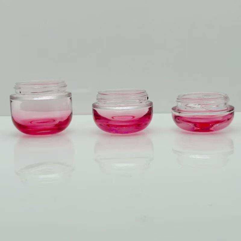 Hot Item: 30g, 50g, 100g Round Bottom Clear Glass Face Cream Bottles - Perfect for Skincare Travel
