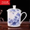 Shangheng Ceramic Scenic Office Cup with Lid