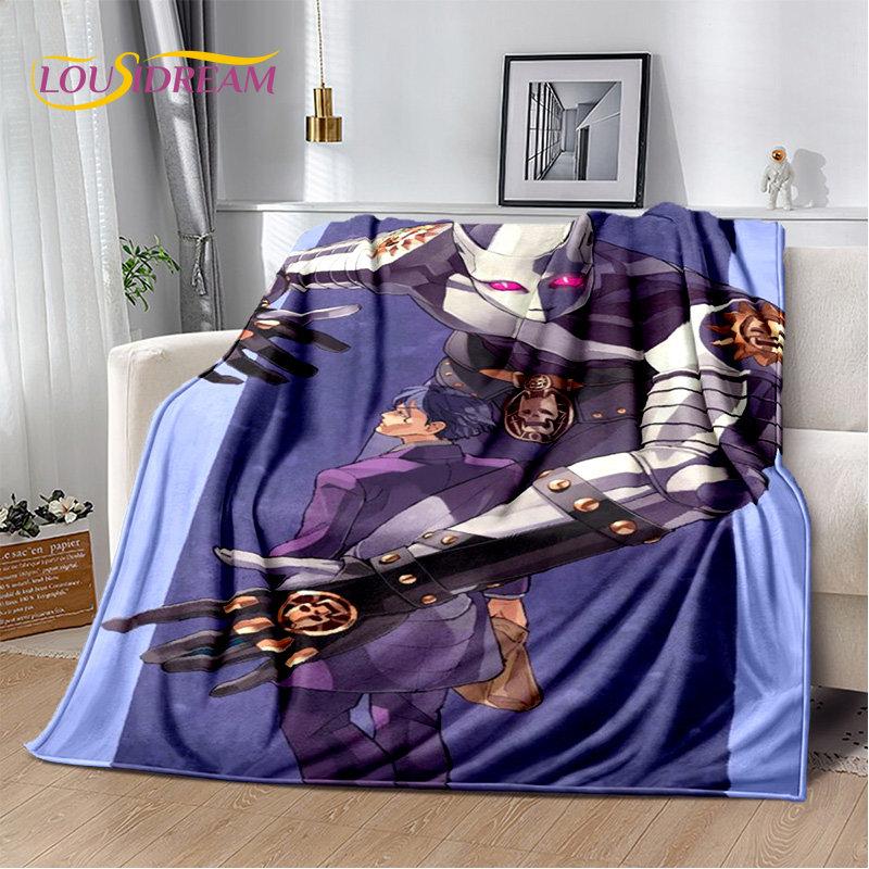 jojo's Bizarre Adventure Anime Soft Plush Blanket,Flannel Blanket Throw Blanket for Living Room Bedroom Bed Sofa Picnic Cover 3D