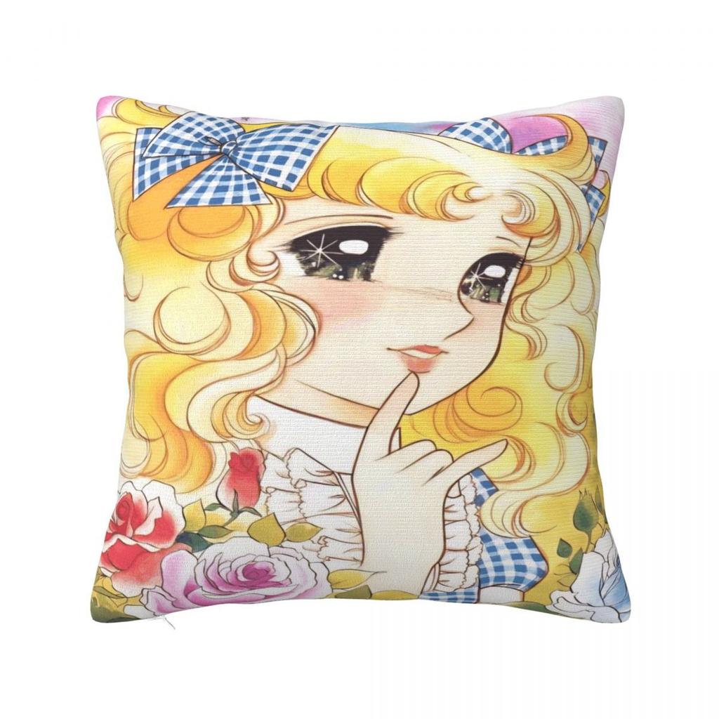Candy Candy Manga Pillow Cover Soft Pillow Case Cushion Cover Cute Funny Graphic Pillowcases For Sofa Home Decoration