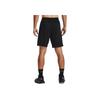 Under Armour Solid Color Elastic Waist Straight Shorts Men Bottoms Black 1370220-001