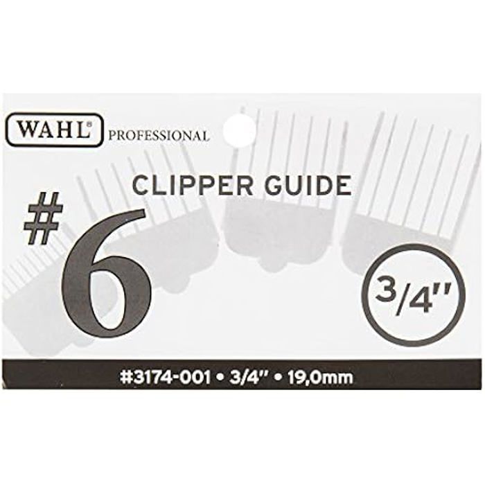 Peigne Wahl n°6 19 mm — Peigne mixte haute qualité pour adultes, tous types de cheveux