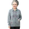 Autumn and Winter Grandma's New Plush Sweater Thickened Cardigan Medium and Old Women's Coat Mother Knitted Sweater