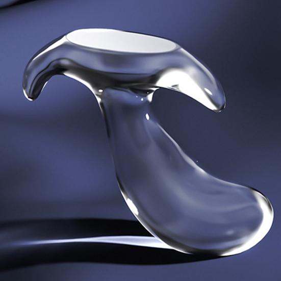 Transparent Anal Stopper Butt Stopper Reusable Adult Sex Toy Ergonomic Personal Anal Trainer for Men Women Couples Beginners