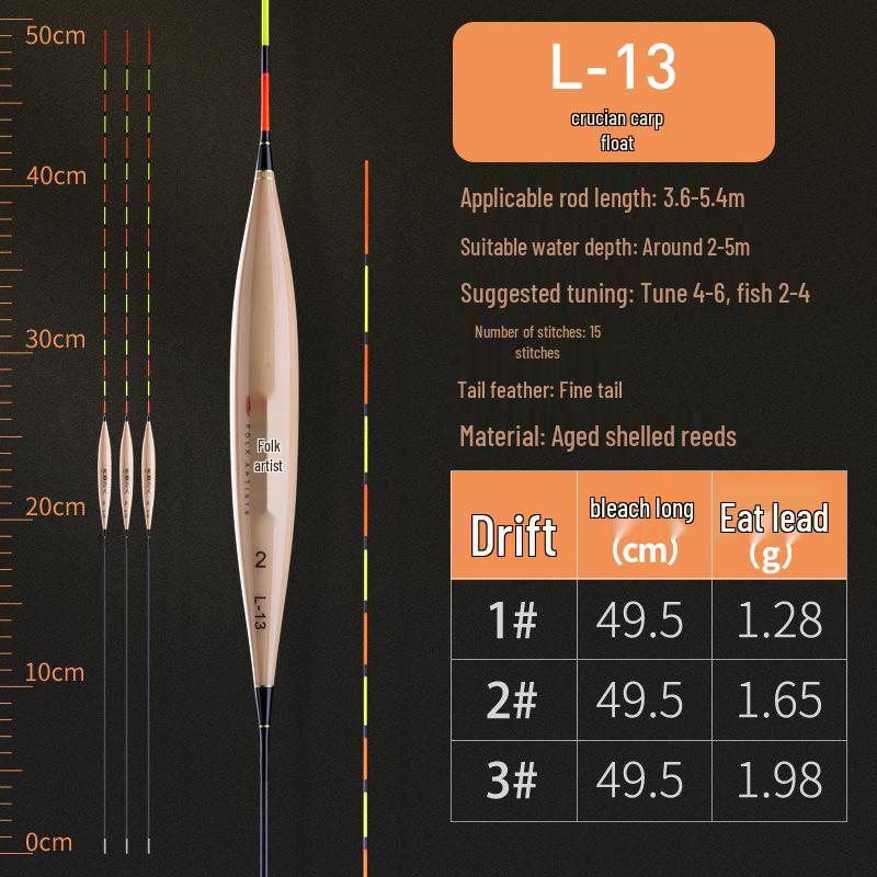 High-Sensitivity Black Pit Carp Fishing Float for Light Bites: Eye-Catching Mixed Culture Design