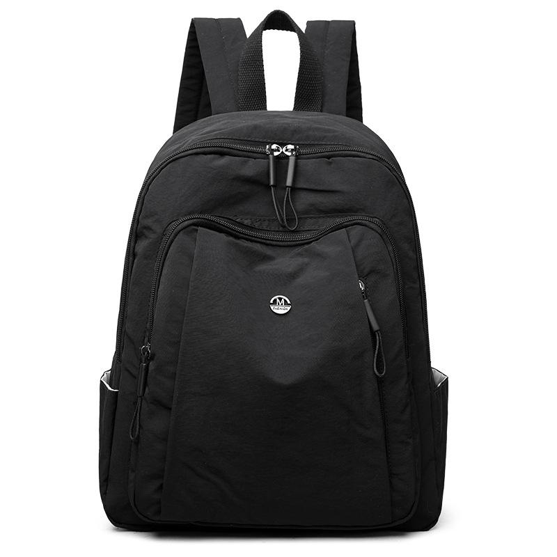 Lightweight trendy fashion backpack women's 2025 new casual versatile waterproof nylon travel large-capacity backpack