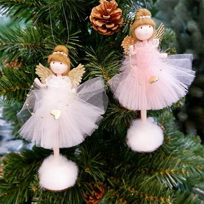 Juldekoration för hem nyår 2021 Ängel Julklappar Docka Julgransprydnader Juldekor 2022 Navidad