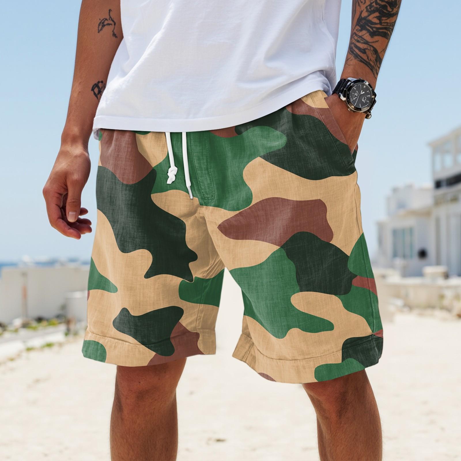 

Чоловічі літні великі повсякденні спортивні штани пляжні шорти XL червоний