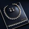 Elegant Pearl Bridal Jewelry Set: Necklace & Earrings