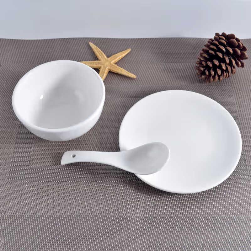 Gong He Jing Pin White Porcelain Rice & Soup Bowl (Single)