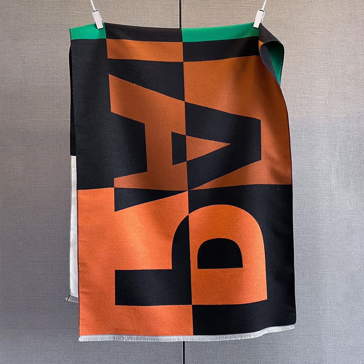 

Winter Scarf For Women Long Warm Cashmere Scarves Letter Lady Shawl Wrap Double Sides Female Pashmina Bandana Scarf One Size