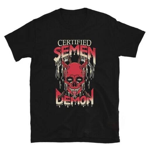 Matt Rife Certified Semen Demon Funny Tee Unisex Short Sleeve Shirt M