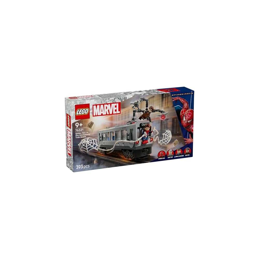 LEGO Marvel Spider-Man vs Doctor Octopus Subway Set Building Blocks Toy for Kids Ages 9-11