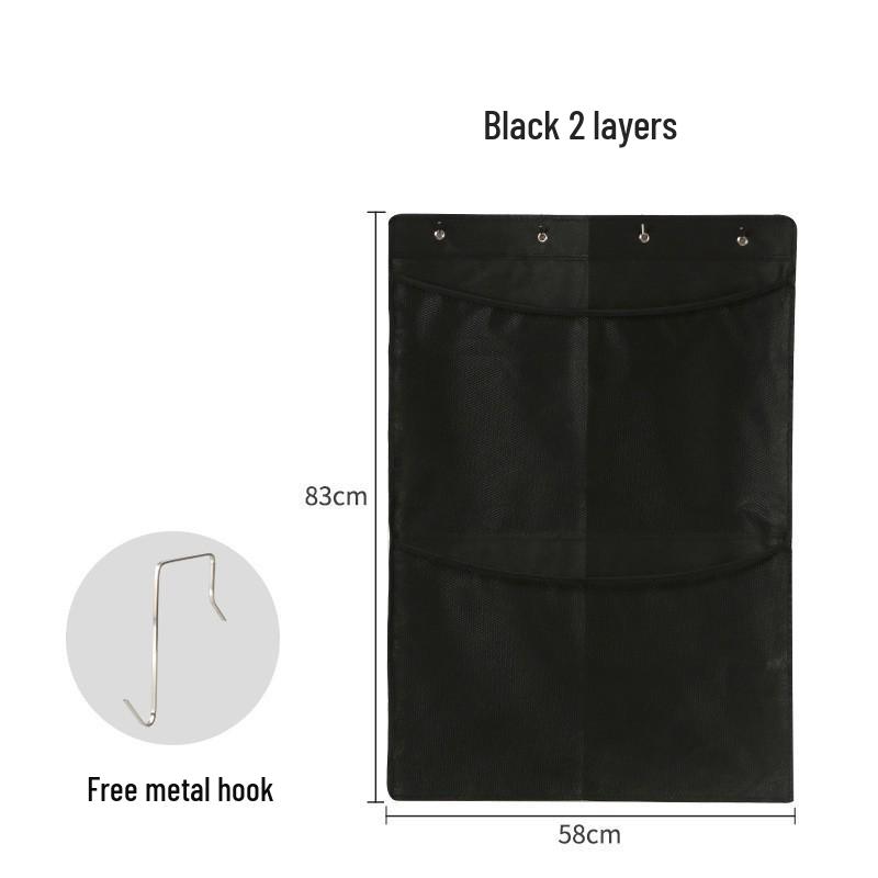 Wall-Mounted Fabric Hanging Organizer with Pockets - Essential Over-the-Door Storage for Dorms and Homes