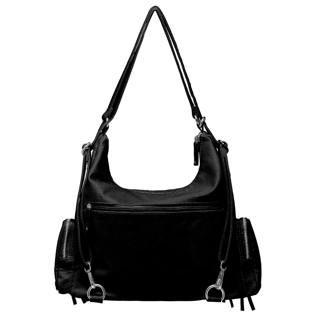 Black Purple Leto Multi Cargo Bag _Black