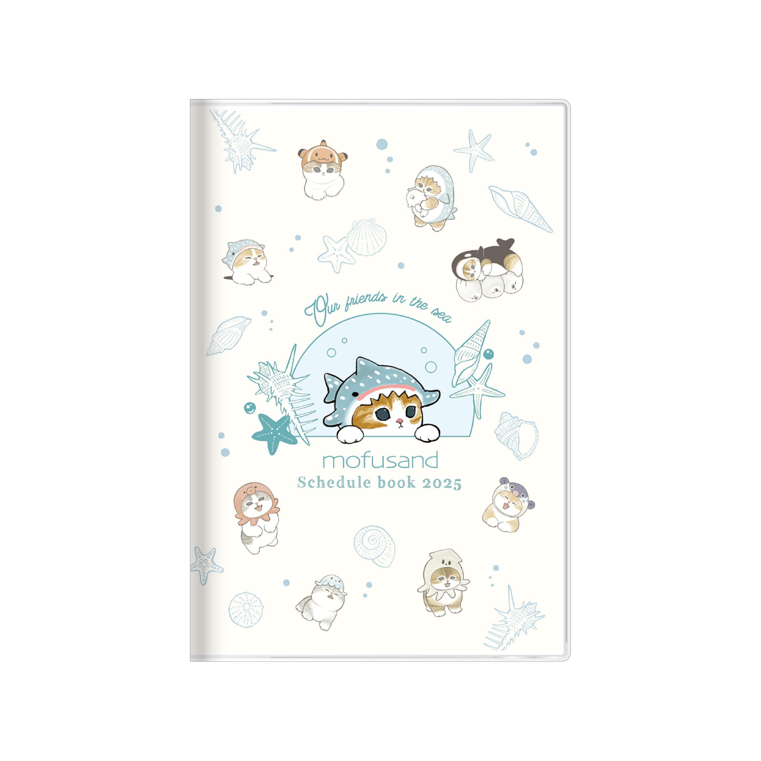 

Sunstar Stationery mofusand 2025 Monthly Whale Shark S2958520 Planner, B7, Nyan,