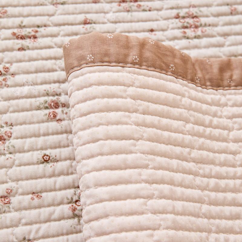 Quilted Washed Cotton Sofa Cushion Korean Small Fresh Fabric Non-slip Solid Wood Sofa Cover  New Seat Cushion
