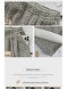 High Waist Striped Silk Chenille Wide-Leg Pants for Autumn/Winter