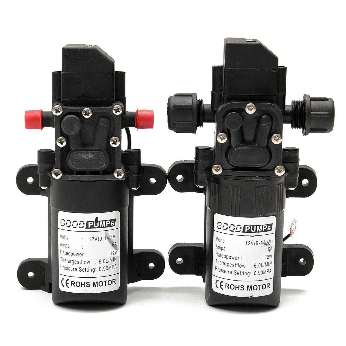 

Водяний насос Чорний Міцний DC 12V 130PSI Сільськогосподарський Електричний мікророзпилювач води з діафрагмою високого тиску Автомийка 12 V Screw thread