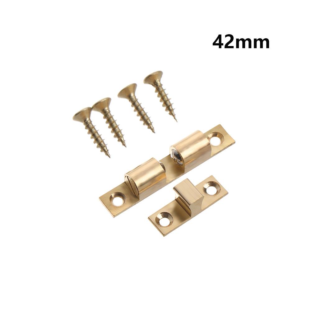 

1Set Door Lock Door Touch Latch Cabinets Interlock Switch Chassis Cabinet Locker Brass Door Buckle With Screws Furniture Fitting