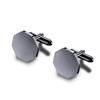 1Pair Mens Blank Round Octagon Cufflinks Stainless Steel Tuxedo Shirt Studs Cuff Link Jewelry Gift Wedding Business 15mm/18mm