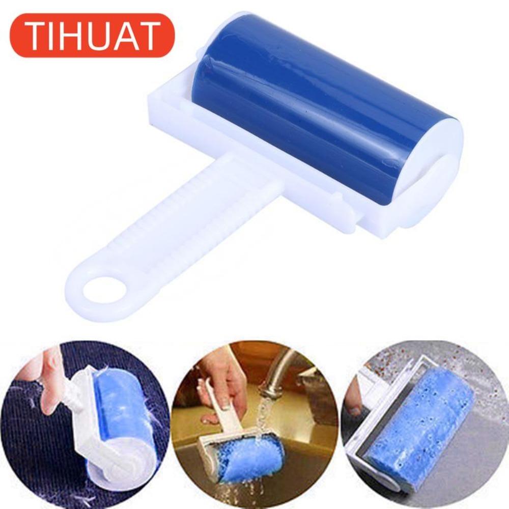 Portable Washable Dust Filter Drum Sticky Hair Remover Cleaning Brush