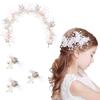 Samcos Hair Ornaments, 3-Piece Set for Kids, Flower, Butterfly, and Ribbon Hair Accessories, Hair Clips, Hairpins, Headbands, Hair Clips, Headpieces,