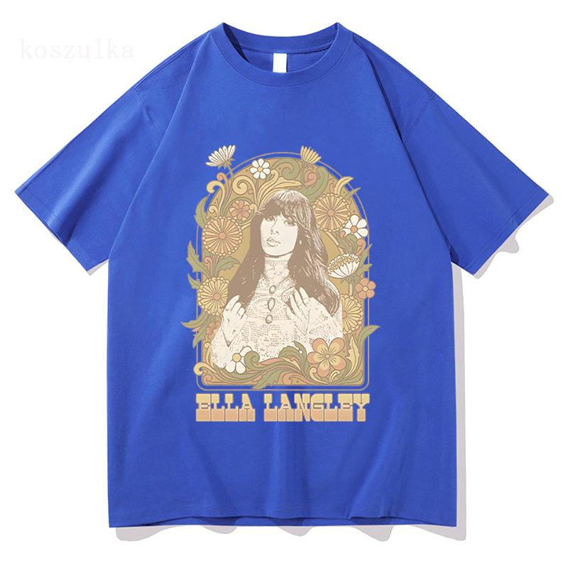Ivory Dandelion T-shirts Ella Langley Dandelion Album Tee Fashion New Cotton Clothes Women Unisex Round Neck Long Sleeve Casual Tee