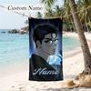 Joo Jaekyung Custom Name Printed Beach Towel Personalized Soft Towel For Swimming Beach Travel