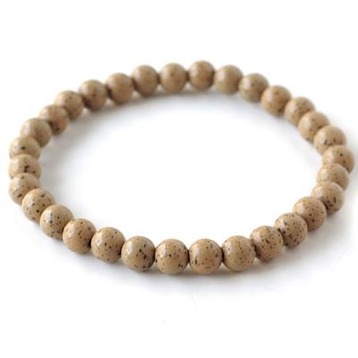 Hokutolite Bracelet 6mm Orange Made In Taiwan Negative Ion Measured Radium Hoctorite Inner Diameter Approx. 14.5cm