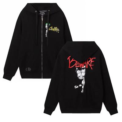 804 CHROME HEARTS 2026 Herbst und Winter Neu Übergröße Klassischer Stil Logo Reißverschluss Kapuzenpullover, Geeignet für Paare zum Tragen