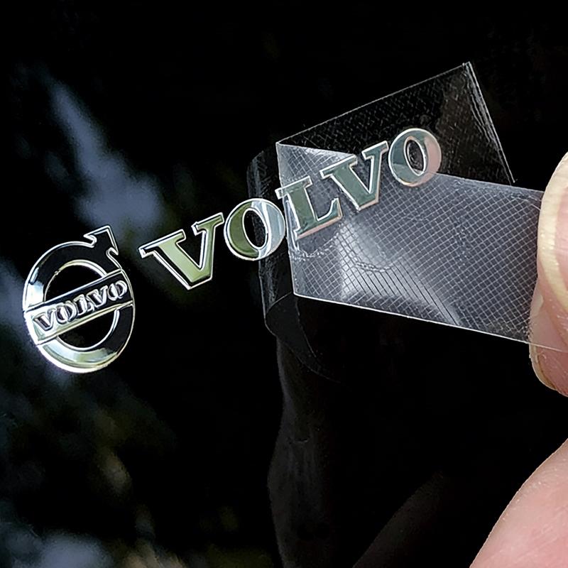 Car Logo Sticker 3D Metal Decal For Volvo XC60 XC40 V60 V40 XC90 XC70 V50 S60 V70 S90 AWD S80 T6 V90 EX30 EX90tyling Accessories