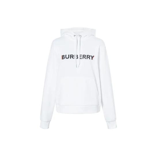 

Burberry Monogram LOGO Print Sweatshirts Unisex White XS
