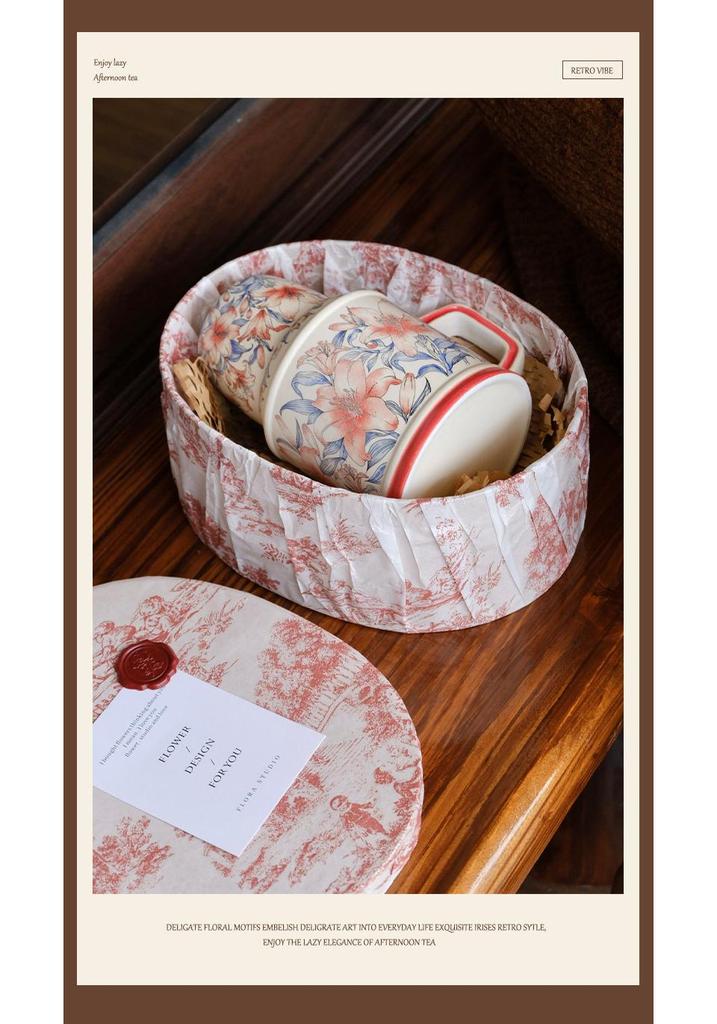 Lily of the Valley Ceramic Kettle & Mug Gift Set for Weddings and Birthdays