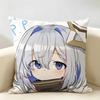Amane KanataS Cute Cushion Cover Natural Linen Organic Fabric DoubleSided Printing Room Sofa Decor Pillow Case