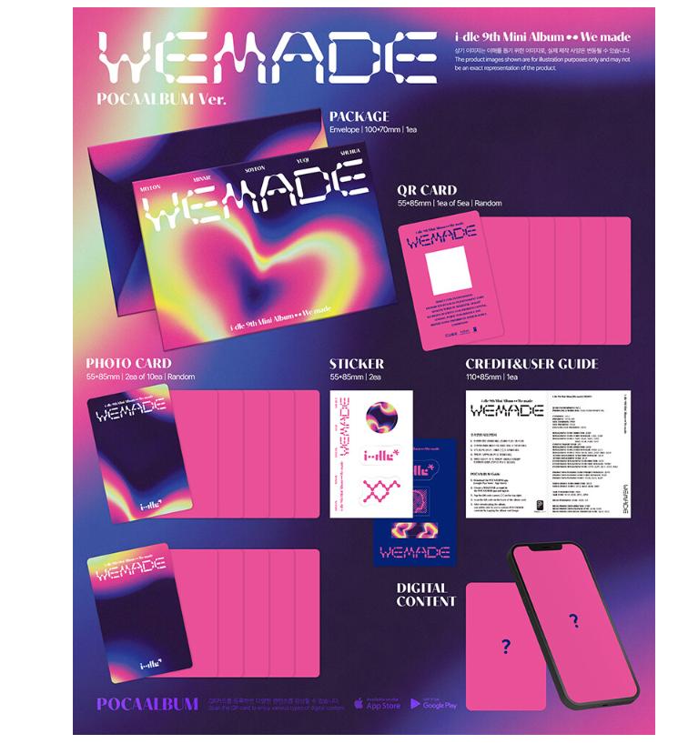 [pre-order] i-dle – 9th Mini Album We Made (POCAALBUM Ver.)