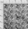 oneOone Cotton Flex Gray Fabric Abstract Floral Fabric For Sewing Printed Craft Fabric By The Yard 40 Inch
