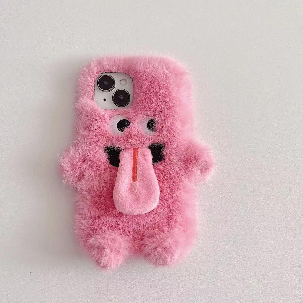 Funny Tongue Sticking Out Monster for Apple 15plus Mobile Phone Case for IPhone16pro Cartoon 14 Personality 13 Female X