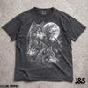 Wolf Vintage 90s Γραφικό Στυλ Comfort Colors T-shirt, Ρετρό Grunge Wolf Moon Γραφικό T-shirt, Γοτθικό Άγριο Φυσικό Λύκος Μπλουζάκι, Y2K Δώρο Λύκος