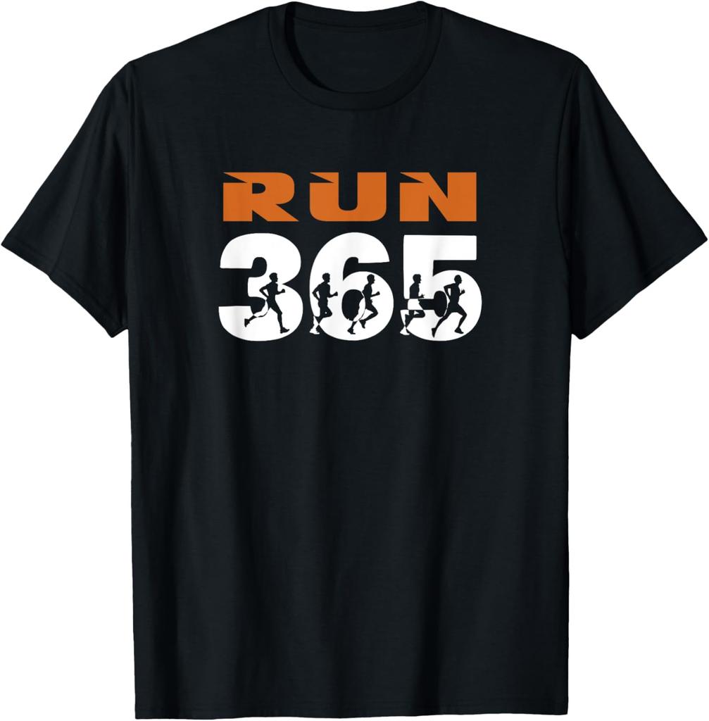 Run Streak Run 365 Every Day Runner Funny Running Slogan Men TShirt Unisex Summer Streetwear Tops Camisas Streetwear
