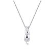 Korean Style 925 Sterling Silver Cat Pendant Necklace for Women