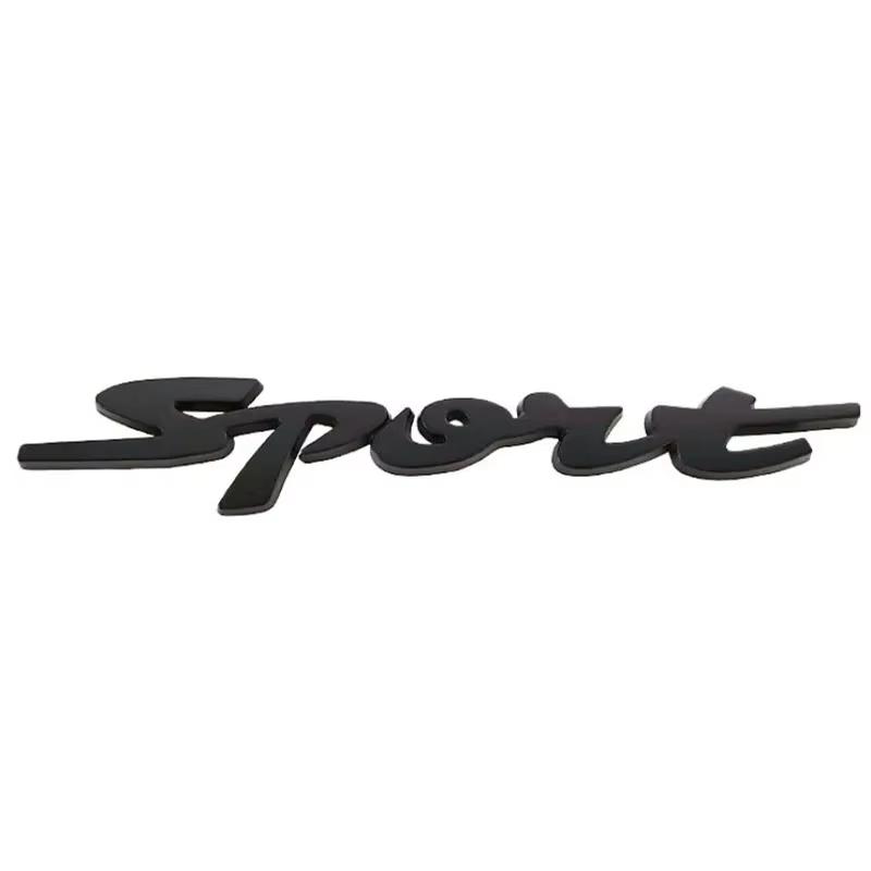 Metal 3D Car Styling Rear Trunk Body Racing Sport Word Letter Logo Sticker Emblem Badge Decal Sticker Auto SPORTS Accessories