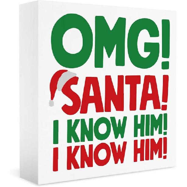 Christmas Vacation Funny Decorations - Xmas Holiday Sign, 5 X 5 Inches