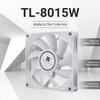 Thermalright TL-8015W CPU Fan Computer Case Fan Quiet 4pin PWM PC Fan, 15mm Slimline Cooler Fan, 2200RPM Speed, 80mm CPU Cooling Fan(White)