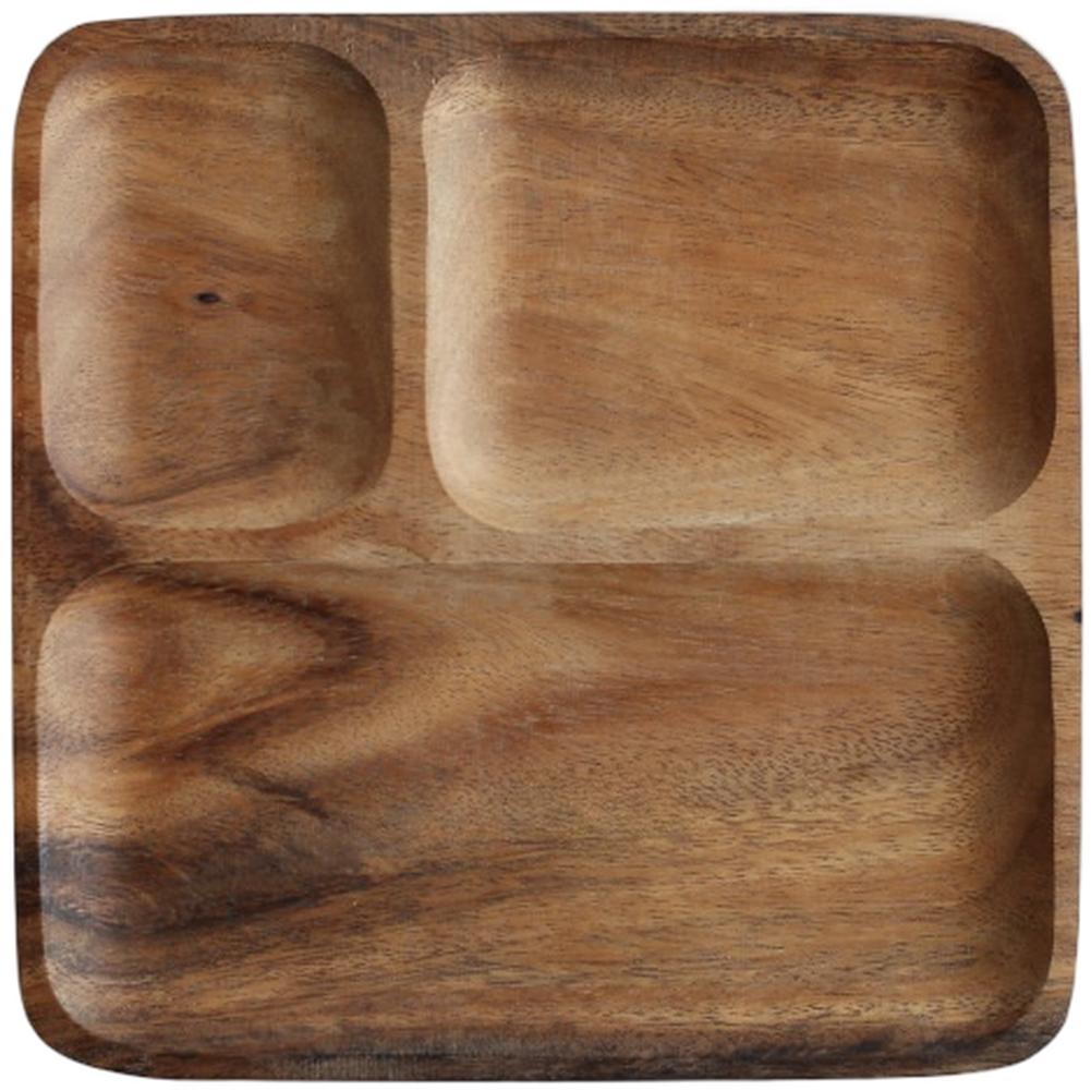 Artistic Dinnerware Handmade Walnut Tray Dining Table Decor Asymmetrical Shape Design Comfortable Tactile Feel