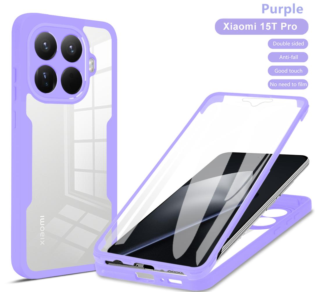 

Для Xiaomi 15T Pro 5G Чехол 360 Двусторонний Полная Защита Чехлы Для Mi 15T 15 T Mi15T 15TPro 5G с Защитной Пленкой Чехол For Xiaomi 15T Pro