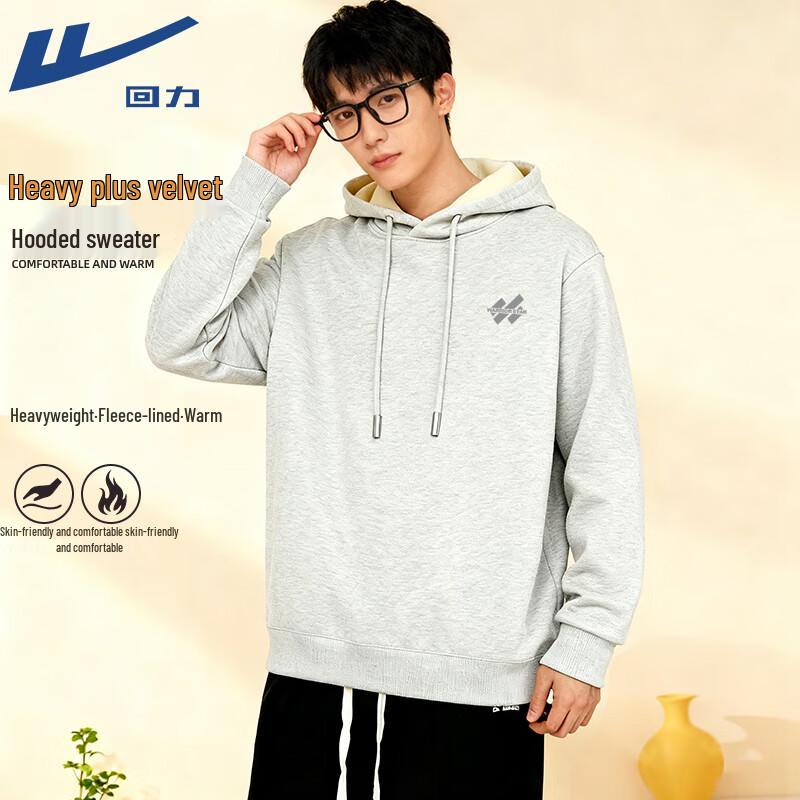 Warrior Men s Thickened Fleece Pullover Hoodie 5XL