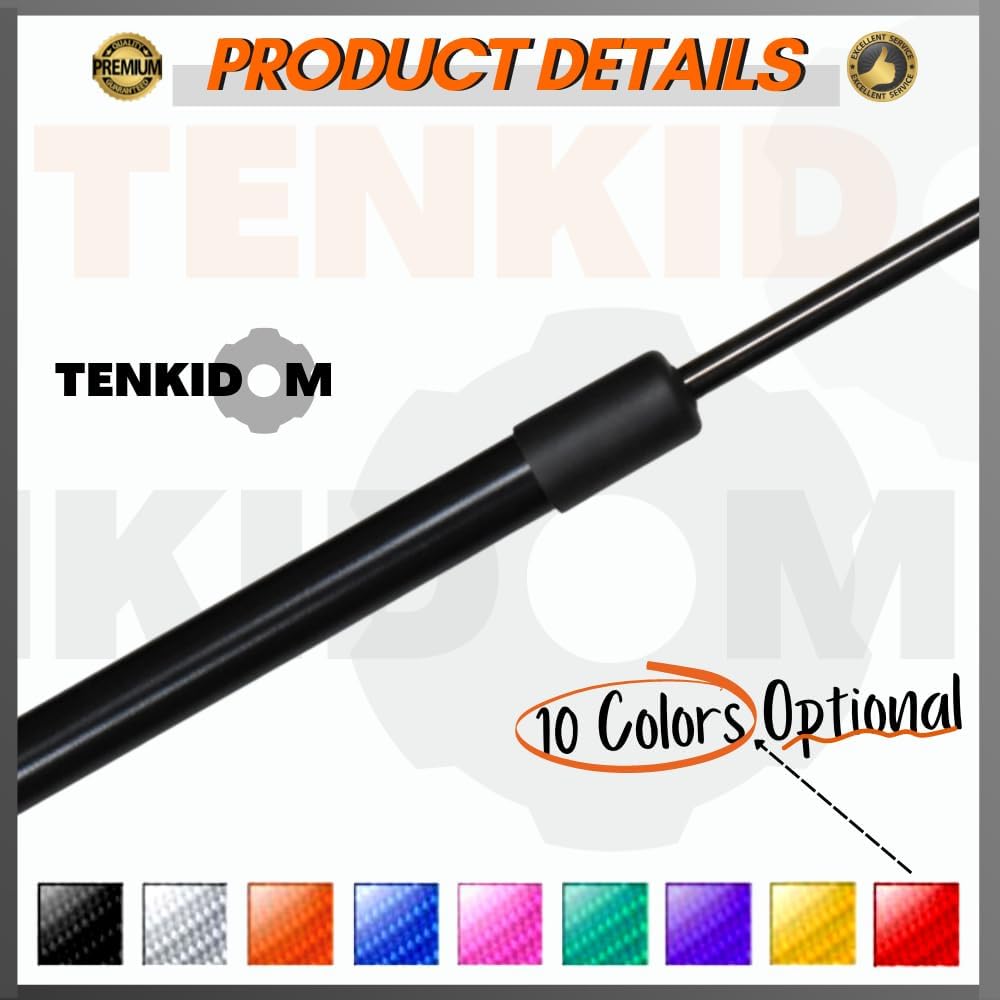 Pickup Tailgate Assists Compatible with Volkswagen Amarok 2011-2022 Shock Lift Supports Rear Gas Dampers Springs Kit No-Drill Bolt-on